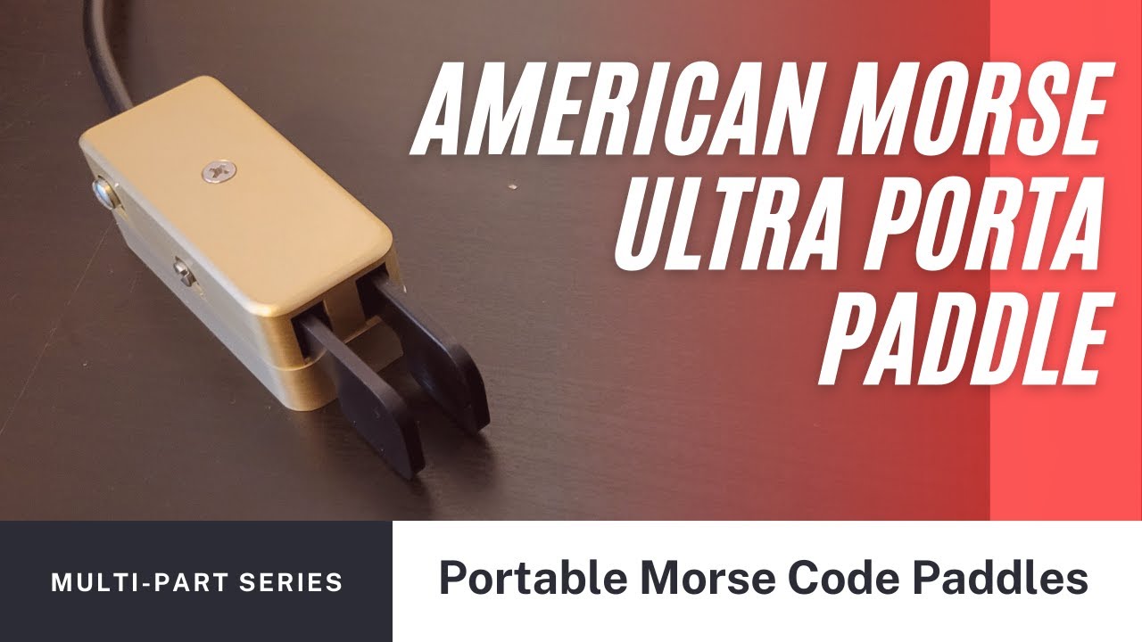 American Morse Ultra Porta Paddle Morse Code Paddle