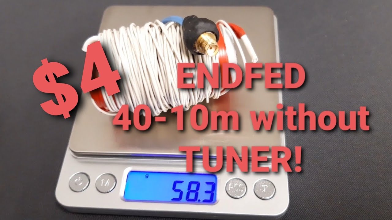 DIY  QRP Multiband Endfed ultra simple + lightweight 40/20/10 (30/17/12)