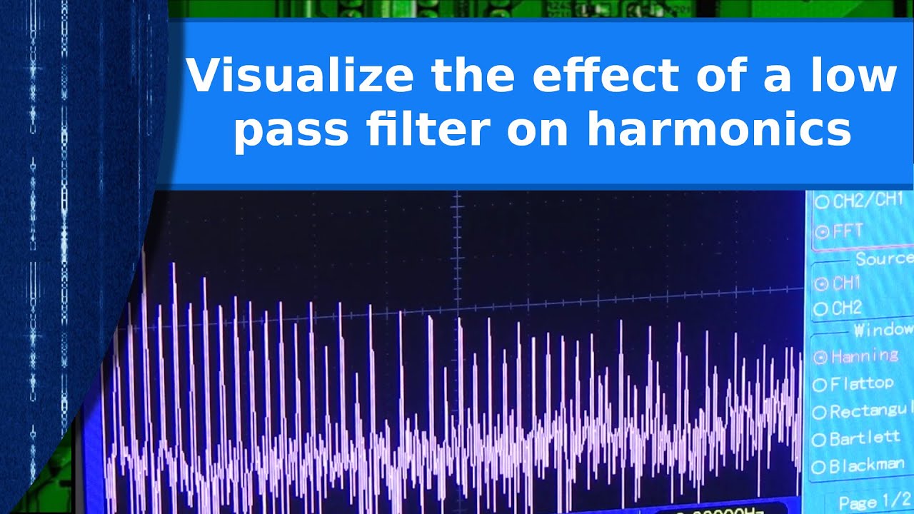 Visualizing the effect of a low pass filter on harmonics