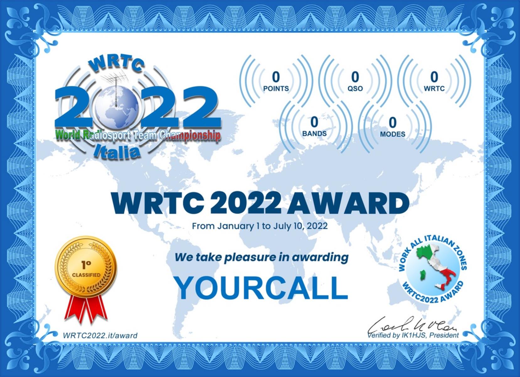 WRTC 2022 Award