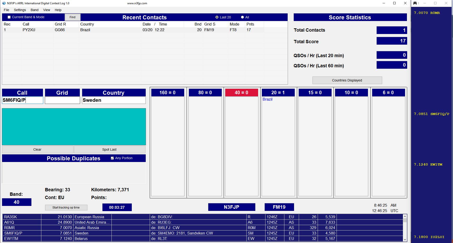 ARRL International Digital Contest Log 1.0 is Now Available! [ N3FJP LOG]