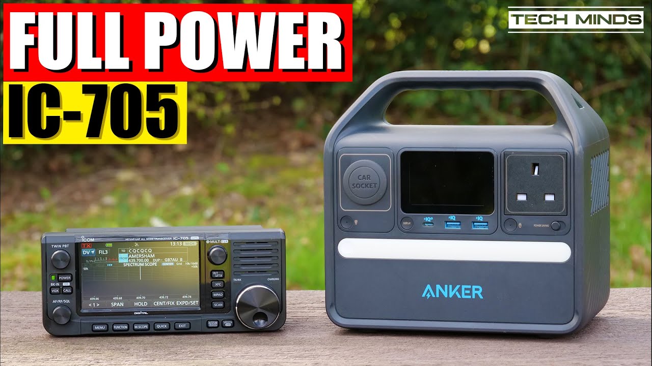 ICOM IC-705 FULL POWER With The ANKER 521 Power Station