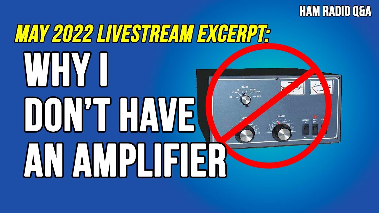 Why I don’t have an amplifier