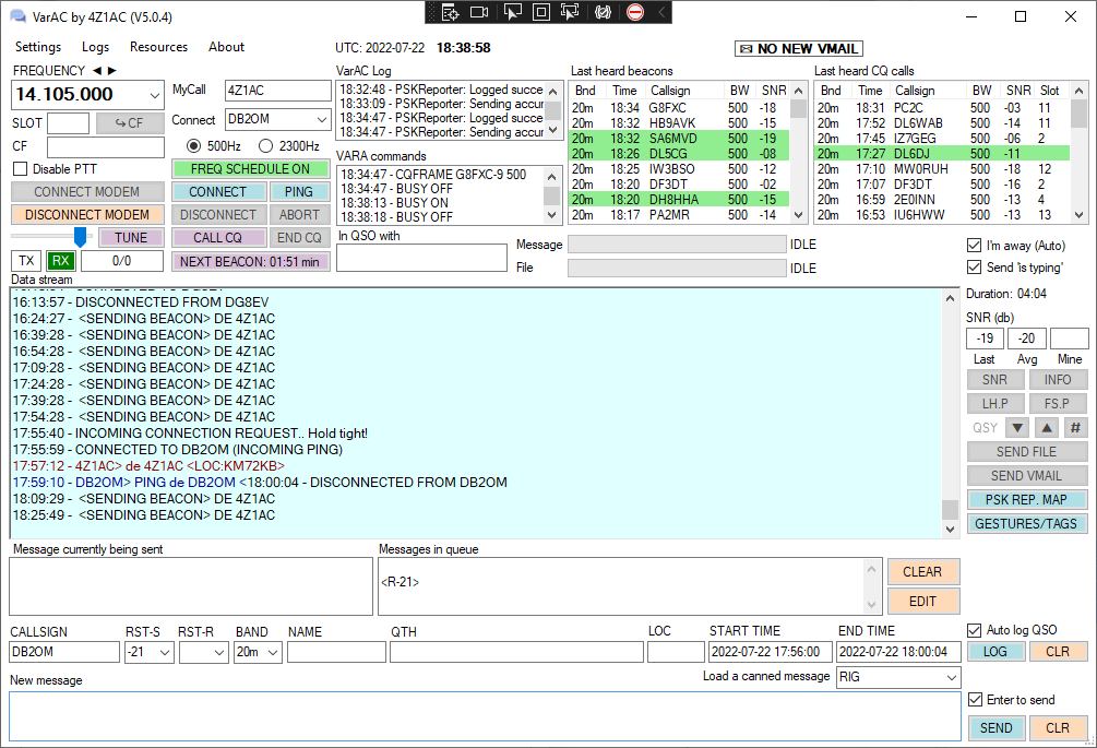 VarAC – HF/FM Digital Chat Reinvented
