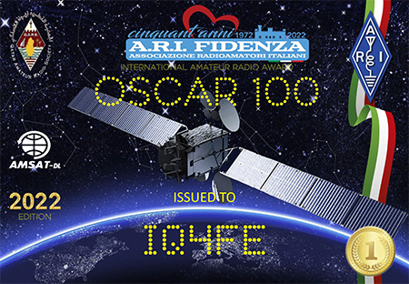 In orbita con l'”Award Oscar 100″ In orbita con l'”Award Oscar 100″