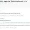 Exploit RCE per SonicWall SRA 4600 in vendita a 60.000 dollari: allarme sicurezza per CVE-2025-2170 Exploit RCE per SonicWall SRA 4600 in vendita a 60.000 dollari: allarme sicurezza per CVE-2025-2170
